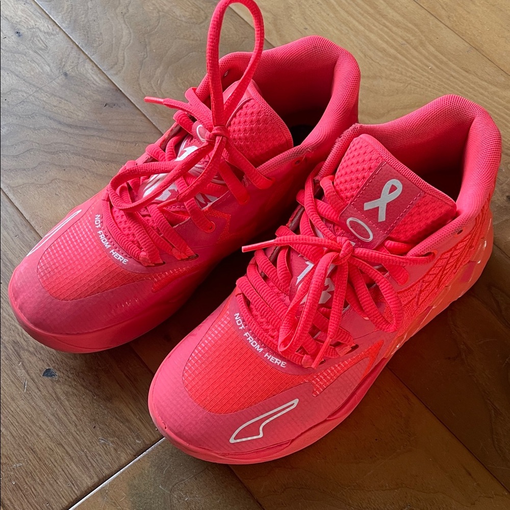 Pink X Lamelo Ball Mb.01 "Breast Cancer Awareness" Basketball Shoes. - Picture 2 of 4